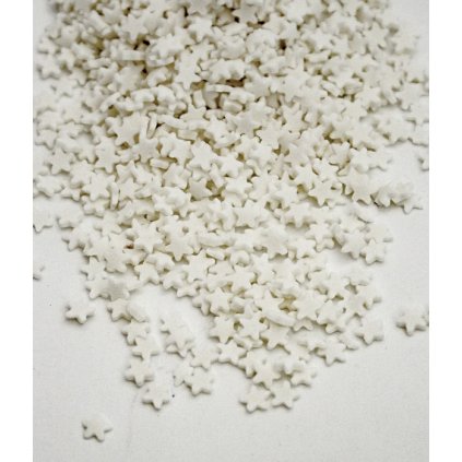 3116 cukrove hvezdicky 6mm bile 1 kg sacek