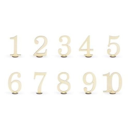 0007632 dekoracni drevene cislice na stul 10 ks 600