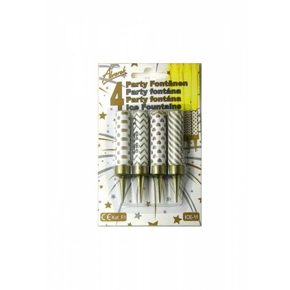 116669 dortova fontana bilo zlata 6 cm 30 sekund 4 ks