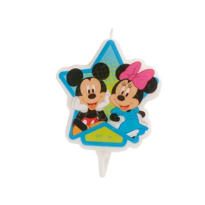 0016239 dortova svicka 2d mickey a minnie mouse 7 cm 600