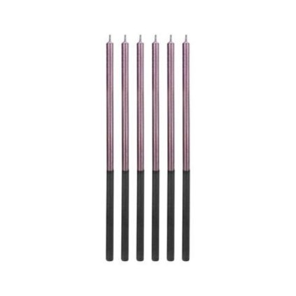 0014322 dortove svicky dlouhe chrome lila 145 cm 6 ks 600