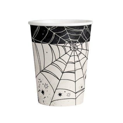 0018601 eko papirove kelimky happy halloween pavuciny 8 ks 600