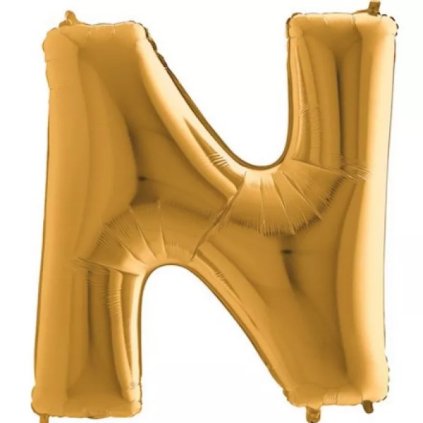 151250 1 foliove pismeno n zlate 102 cm