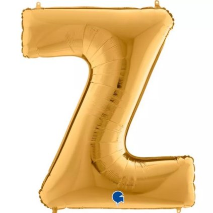 151295 1 nafukovaci balonek pismeno z zlate 102 cm grabo