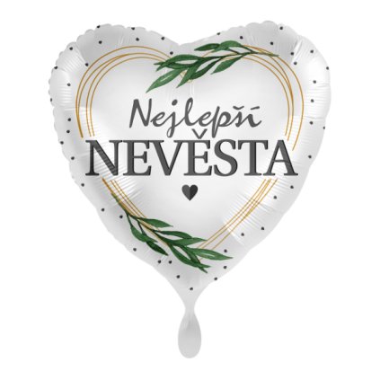 0020809 foliovy balonek nejlepsi nevesta cz 43 cm 600