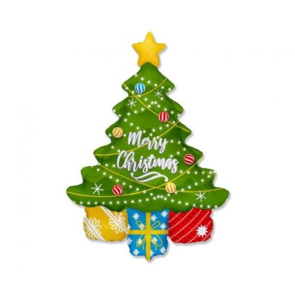 0021191 foliovy balonek vanocni stromecek a darky 60 cm 600