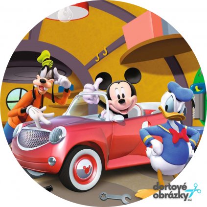 Jedlý papír  MICKEY MOUSE - AUTO  tisk na jedlý papír | expresní dodání