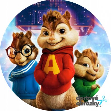 Jedlý papír  ALVIN A CHIPMUNKOVÉ - NEW  tisk na jedlý papír | expresní dodání