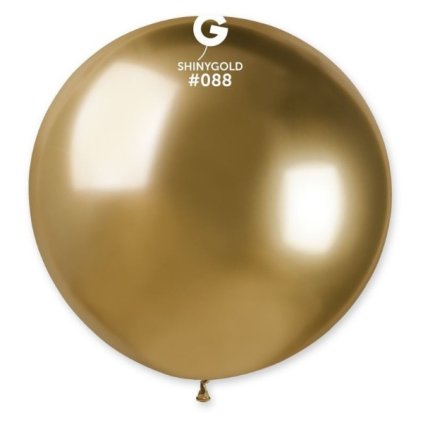 0020788 obri nafukovaci balon chromovy zlaty 80 cm 600