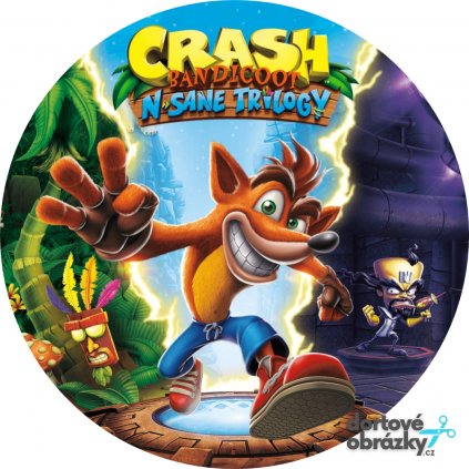 Jedlý papír  CRASH BANDICOOT  tisk na jedlý papír | expresní dodání