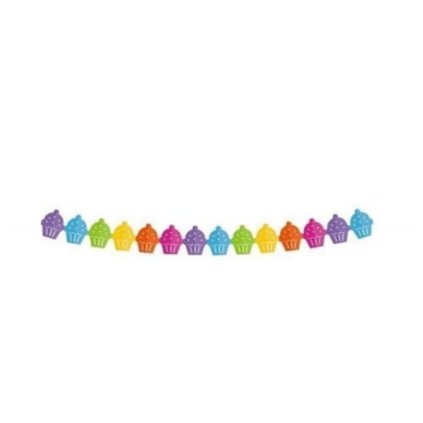 153239 papirova girlanda muffiny cupcakes 360 cm