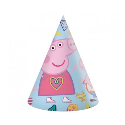 0015544 papirove party cepicky prasatko peppa 6 ks 600