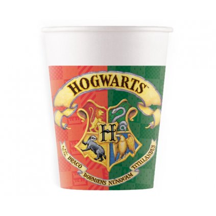 0018263 papirove party kelimky harry potter bradavicke koleje 200 ml 600