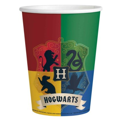 0021892 papirove party kelimky harry potter bradavicke koleje 250 ml amscan 600
