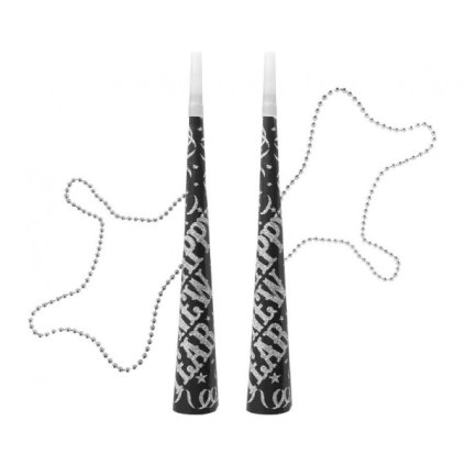 0021311 party trumpety na retizku silvestrovske happy new year 2 ks 600