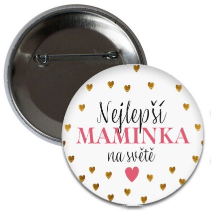 0017675 placka nejlepsi maminka na svete 6 cm 600