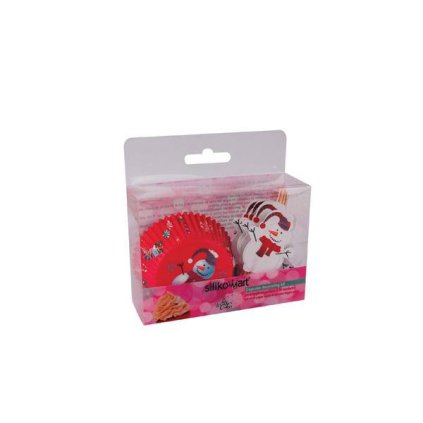 25697 silikomart papirove kosicky a zapichovatka snehulaci set 48 ks