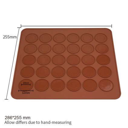 199187 silikonova forma na makronky 28x25cm cakesicq