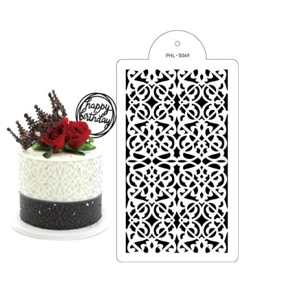 273228 stencil sablona cubos 40x21cm cakesicq