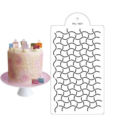 273165 stencil sablona hypno 40x21cm cakesicq