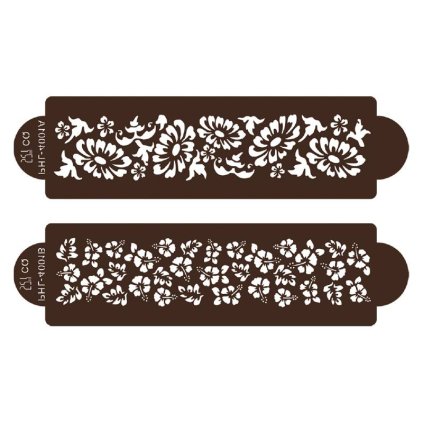 273258 stencil sablona kvetiny 2ks cakesicq