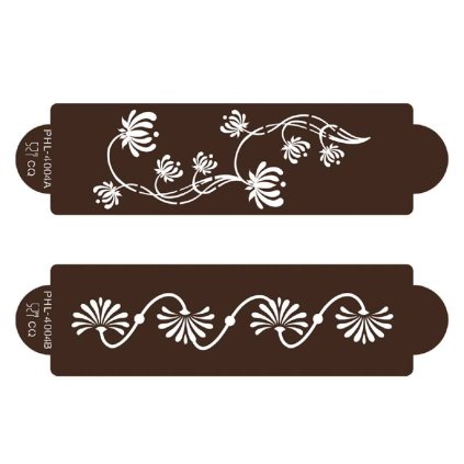 273264 stencil sablona kvetiny modern 2ks cakesicq