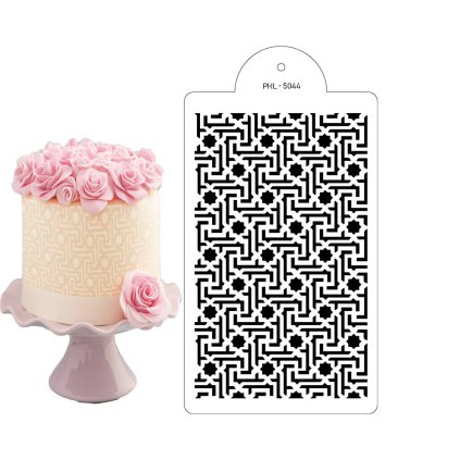 273213 stencil sablona labyrint 40x21cm cakesicq