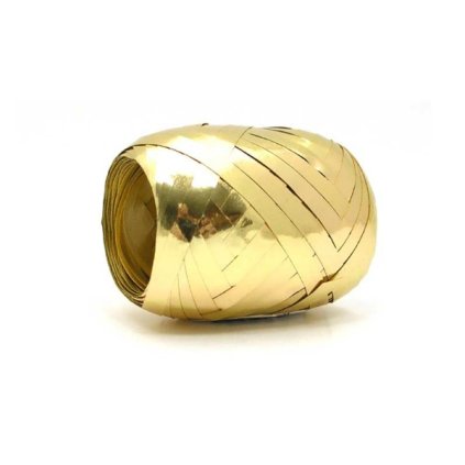 264684 stuha vazaci 20 m zlata metalicka