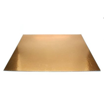 273954 1 podlozka pod dort zlata hruba rovna ctverec 30 x 30 cm 1 ks