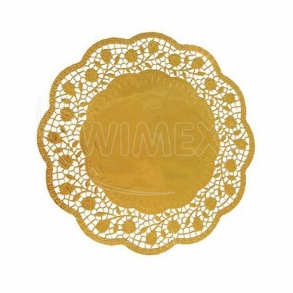 288466 2 dekorativni krajka kulata zlata 30cm 4 ks wimex