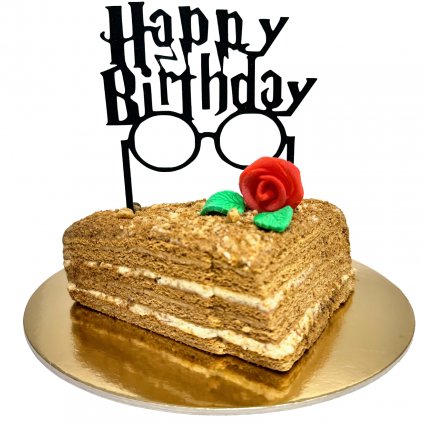 Dortová dekorace Harry Potter HAPPY BIRTHDAY - BRÝLE