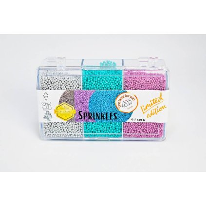 294473 4cake cukrovy macek stribrny svetle fialovy a tyrkysovy 120 g