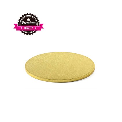 182678 1 zlata podlozka pod dort 25cm sila 1 2cm decora