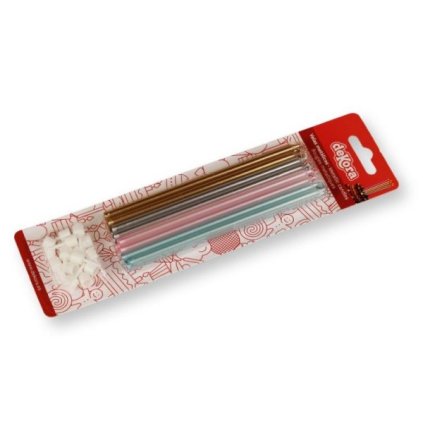 16 velas colores metalizados cumpleanos