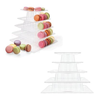 293189 stojan na makronky hranaty 22 5 cm cakesicq