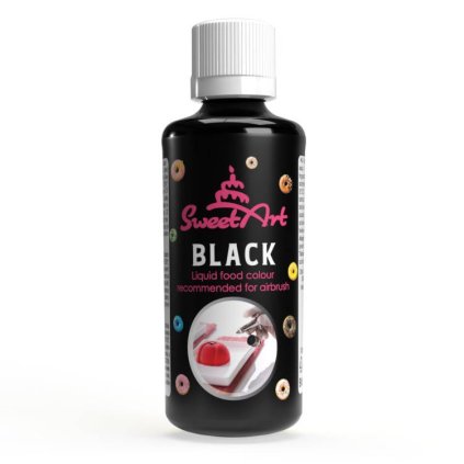 290513 sweetart airbrush barva tekuta black 90 ml