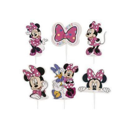 290393 dekora zapich do dortu minnie mouse 16 ks