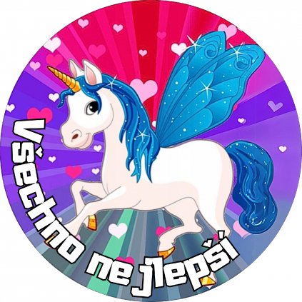 Jedlý papír jednorožec Unicorn