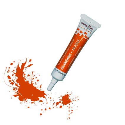 Gelová barva oranžová 20g - Saracino