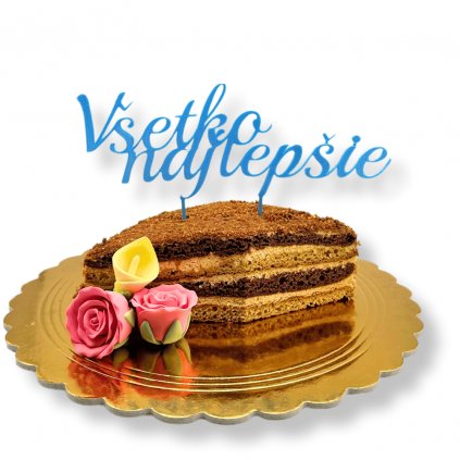 Slovenský zápich na dort Všetko nejlepšie