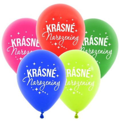 0025167 balonkovy buket krasne narozeniny mix barev 5 ks 600