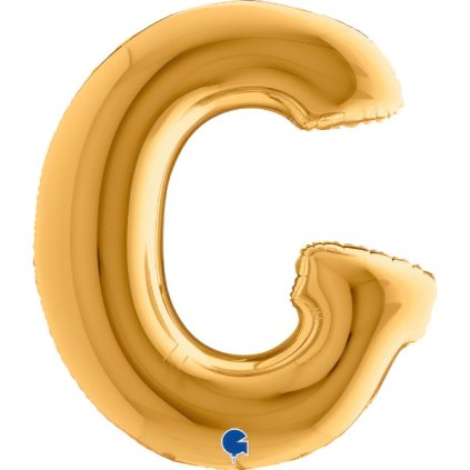 299102 1 nafukovaci balonek pismeno g zlate 102 cm grabo