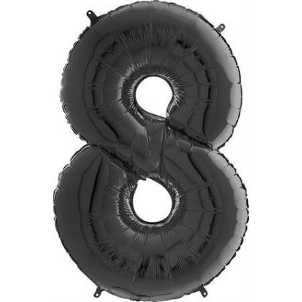 294794 nafukovaci balonek cislo 8 cerny 66cm grabo