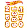 Jedlý papír číslovky 0-9, styl Hot Wheels