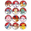 Jedlý papír POKÉMON na cupcakes  tisk na jedlý papír | expresní dodání