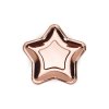 0016042 papirove talirky ve tvaru hvezdy metalicke rose gold 18 cm 600