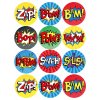 200Pcs Superhero Perforated Roll Stickers for Kids Party Supplies Birthday Decoration 1