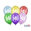 123392 partydeco balonky barevne metalicke 4 narozeniny 6 ks nahodne barvy