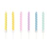 290168 3 partydeco svicky spiralove tluste pastelove 6 ks