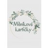 Milníkové kartičky  FLORAL - uni